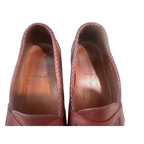 Allen Edmonds Maxfield Loafers Mens Size 10 Brown Leather Preppy Classic Office